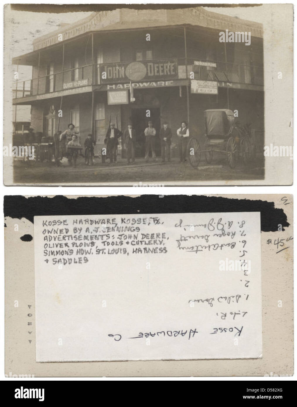 [Kosse Hardware Co., Kosse, Texas] Stock Photo Alamy