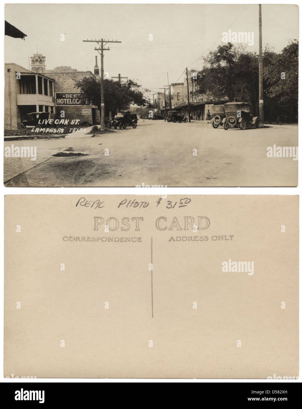 Live Oak St., Lampasas, Texas Stock Photo Alamy