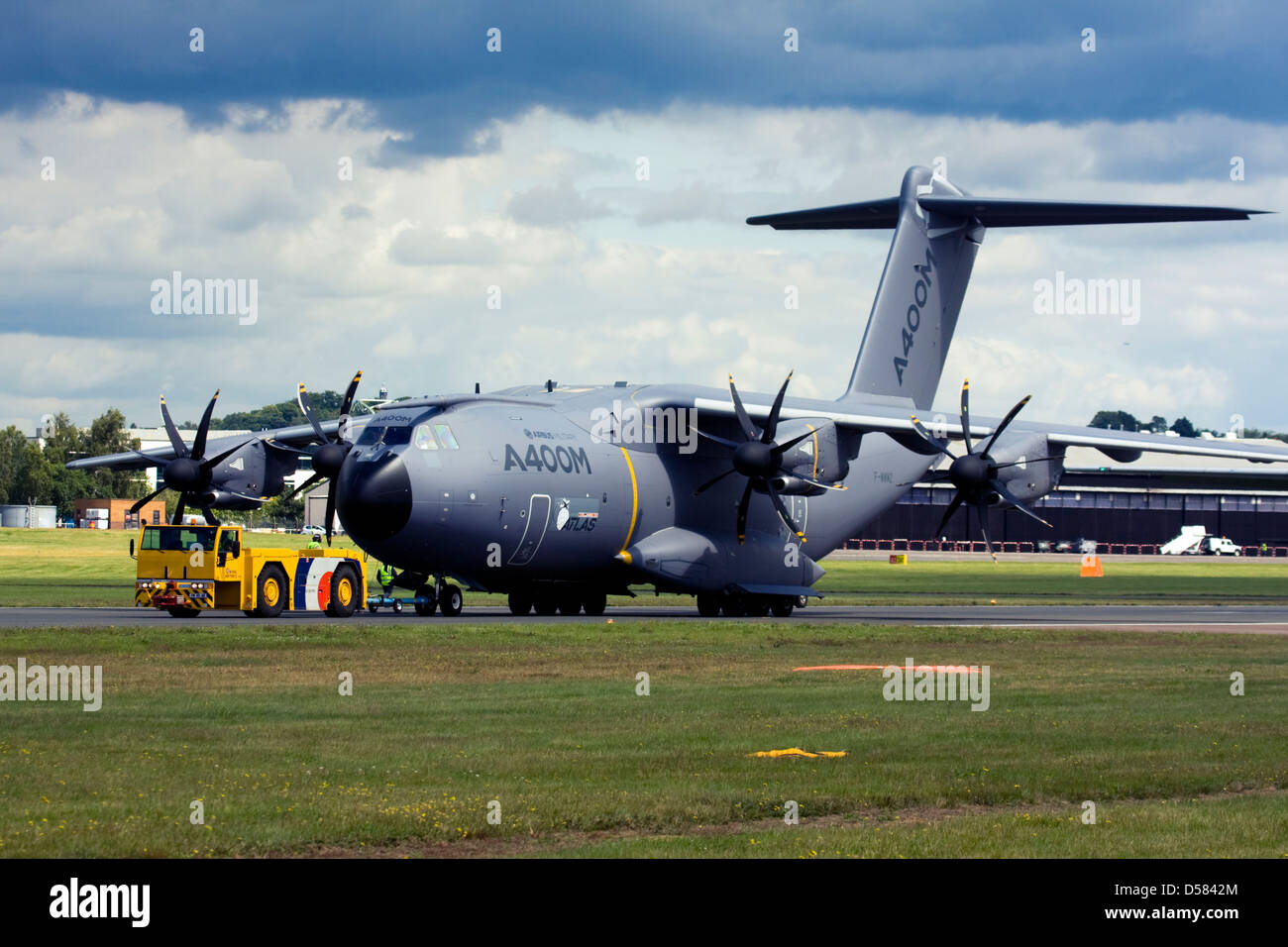 Airbus A400M Atlas military transport aircraft. Stock Photo