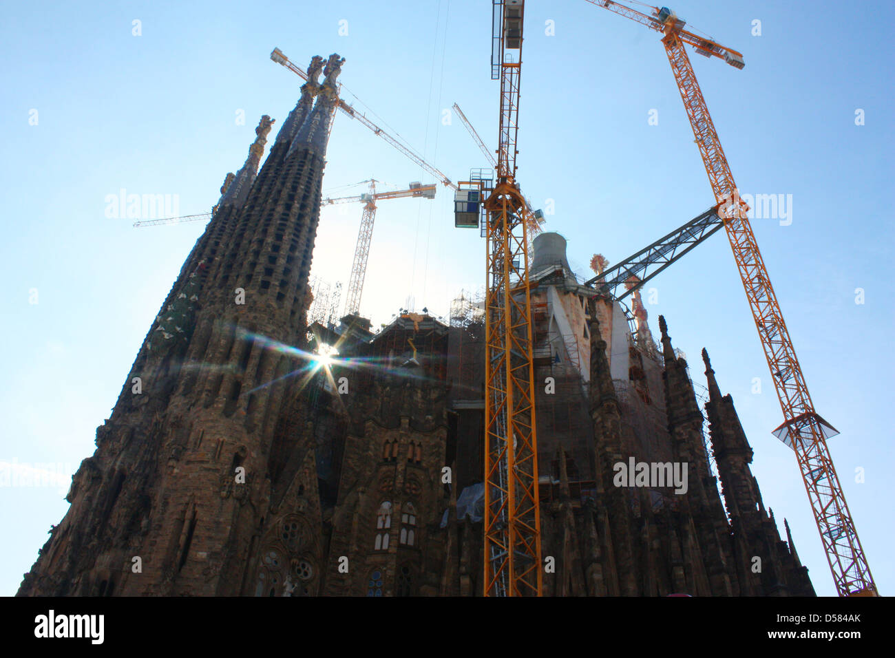 Sagrada Familia Roman Catholic church in Barcelona, Spain Stock Photo