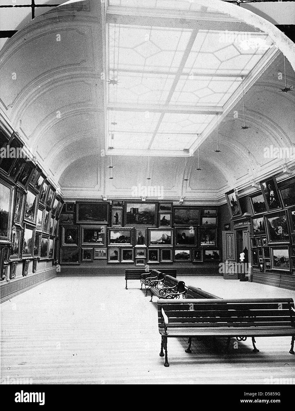 Exhibition room, Art Gallery, Montreal, QC, 1879 Stock Photo Alamy