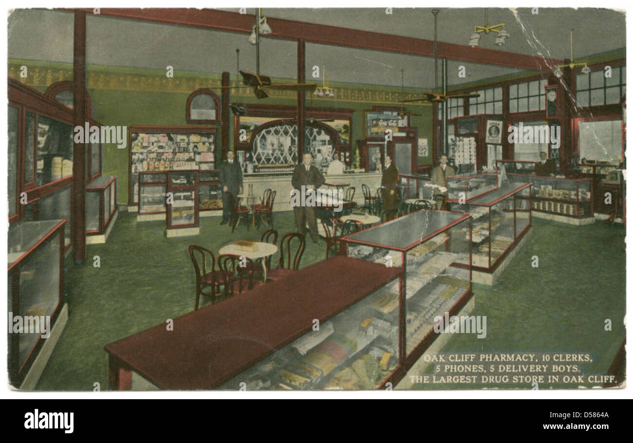 Oak Cliff Pharmacy, Dallas, Texas Stock Photo Alamy