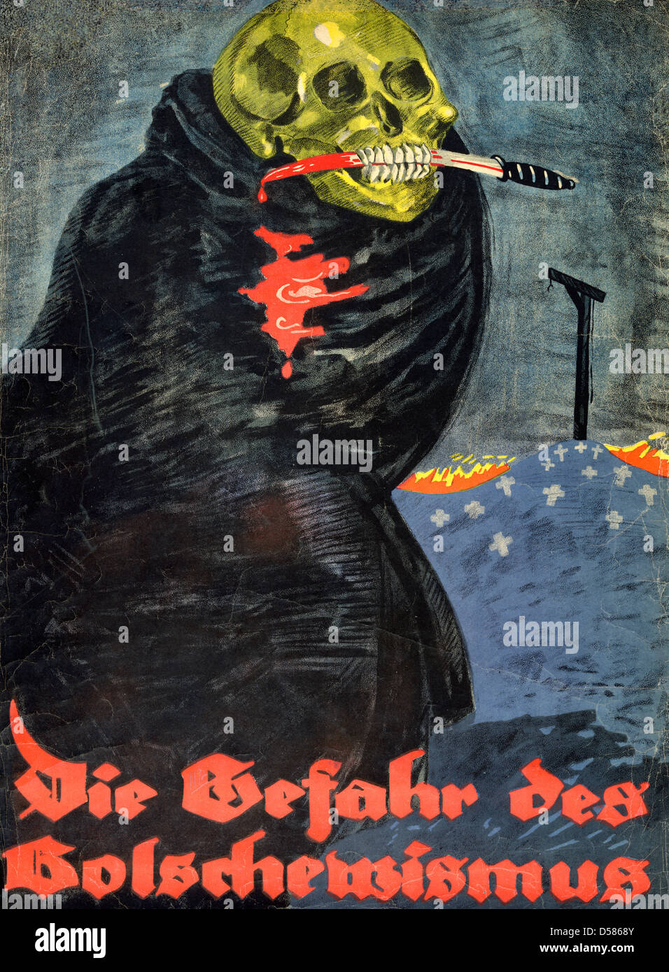 Die Gefahr des Bolschewismus - The Dangers of Bolshevism, anti Bolshevism poster, circa 1919 Stock Photo