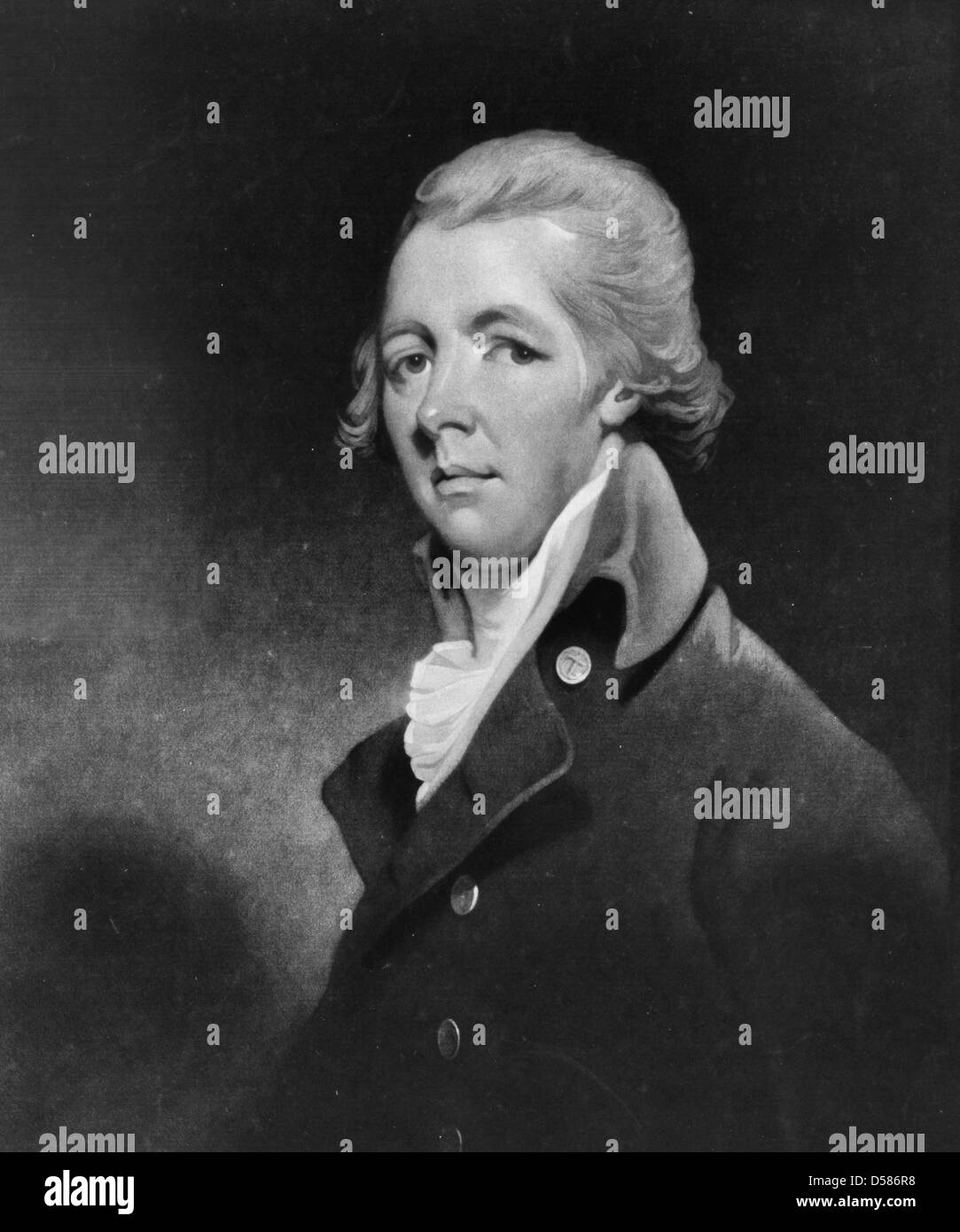 William Pitt, Earl of Chatham, head-and-shoulders portrait, facing left, circa 1799 Stock Photo