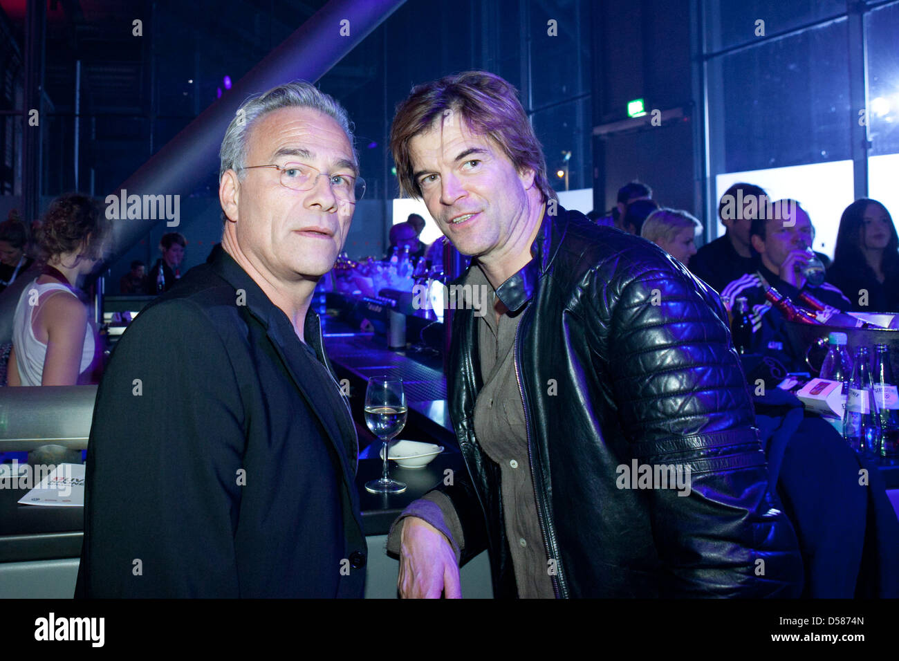 Klaus J. Behrendt, Campino at 1Live Krone Awards at Jahrhunderthalle - aftershow party. Bochum, Germany - 08.12.2011 Stock Photo