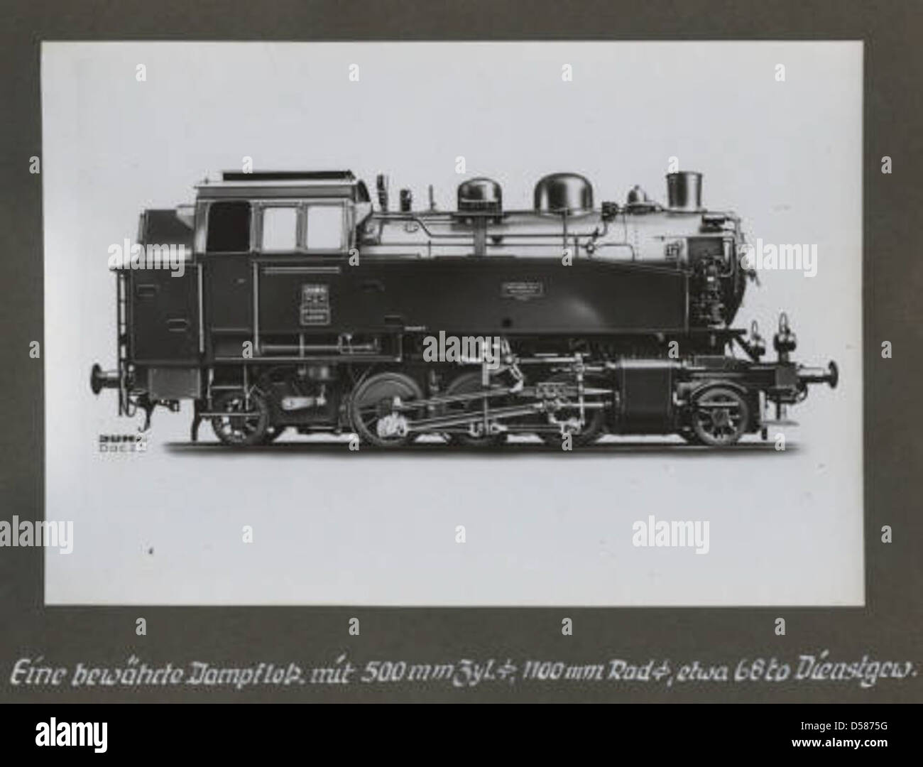 [Eine bewahrte Dampflokomotive] Stock Photo