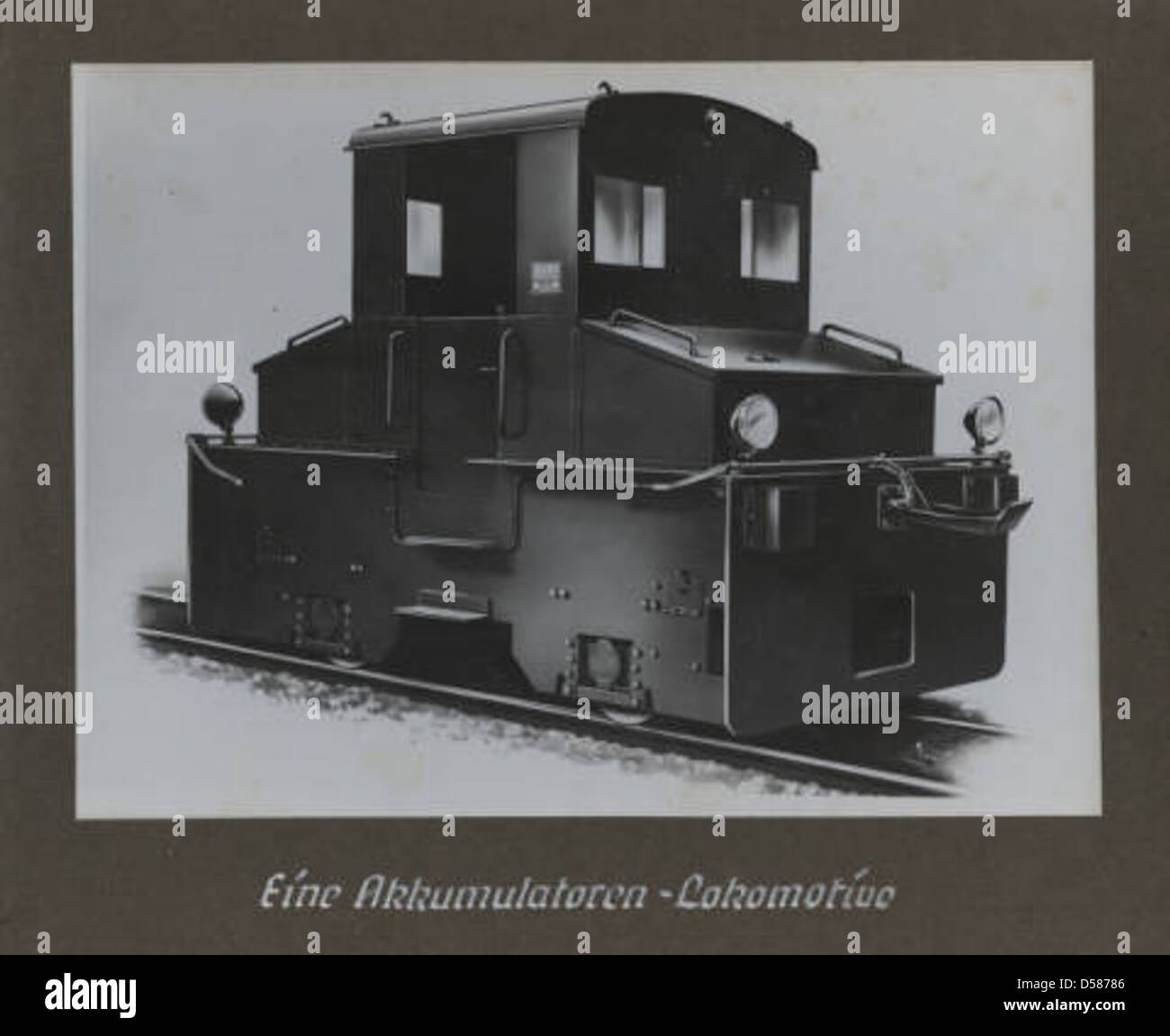 This image shows an accumulator locomotive in Germany, a type of ...