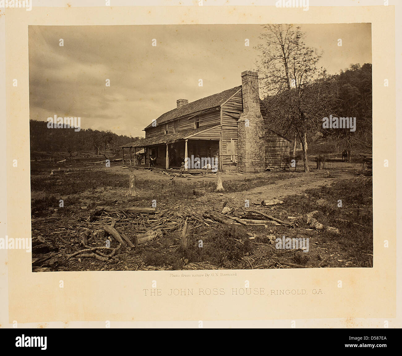 The John Ross House, Ringold, GA. [sic] Stock Photo