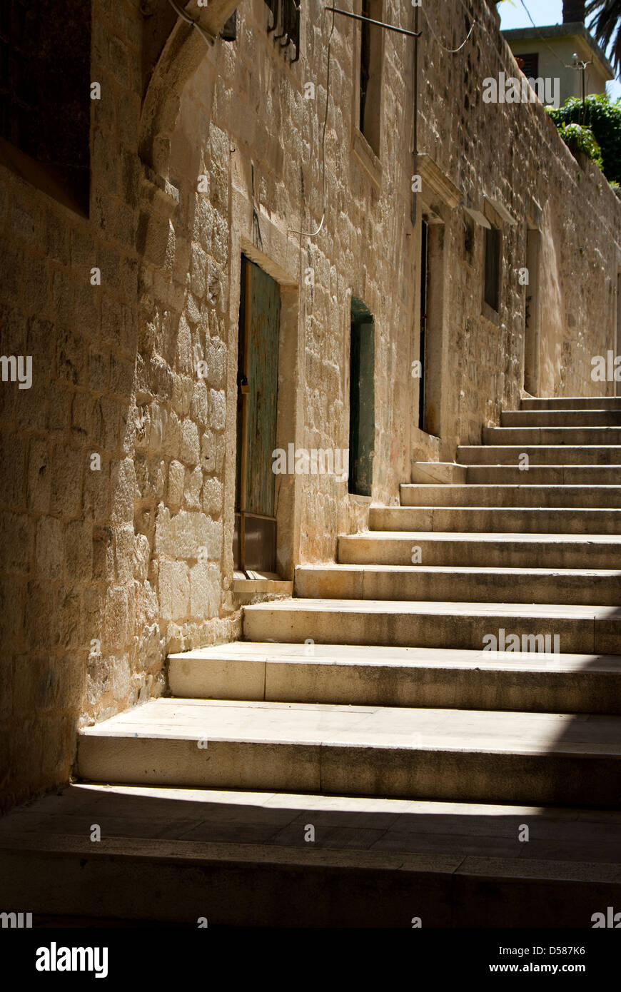 The streets of Dubrovnik old town, Croatia Stock Photo