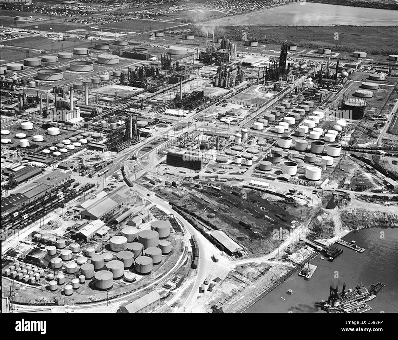 Sinclair Refinery, Aerial View, Houston, Texas Stock Photo Alamy