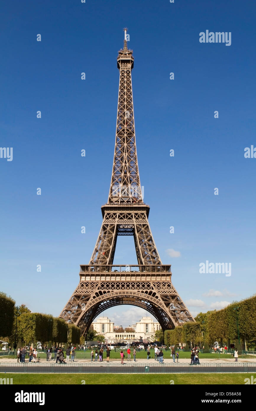 The Eiffel Tower in Paris, France Stock Photo