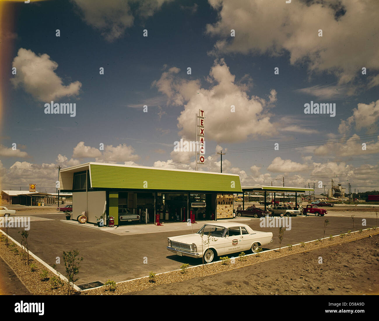 Texaco Service Station Stock Photo