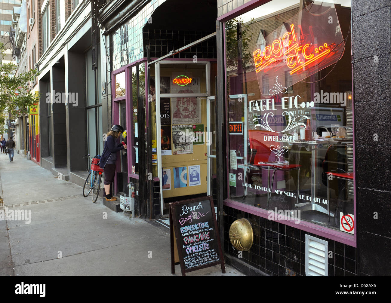 Bagel Etc is a popular breakfast restaurant located on Saint Laurent in