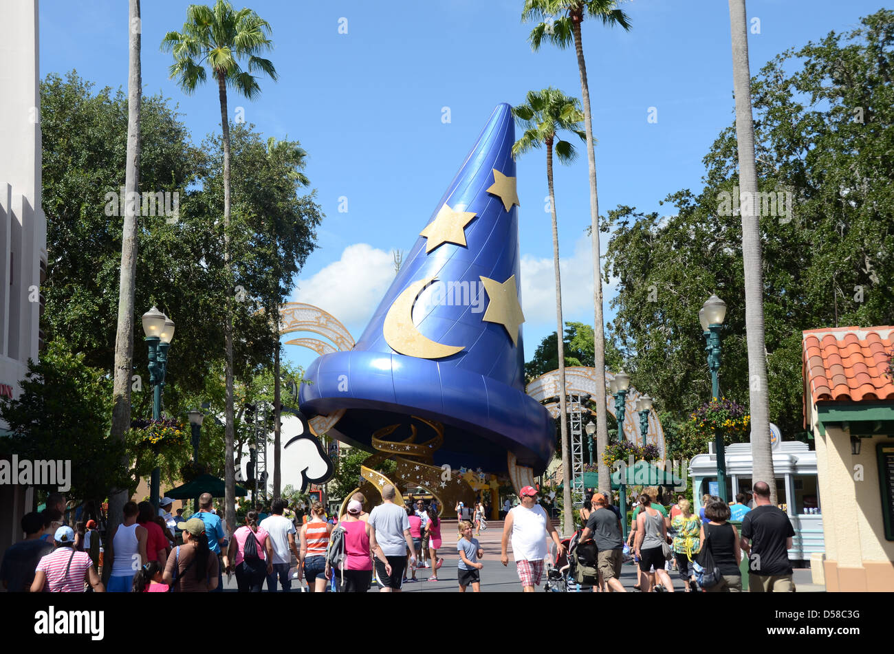 Mickeys Magic Hat at Disney's  Hollywood Studios  Walt Disney World Orlando Florida Stock Photo