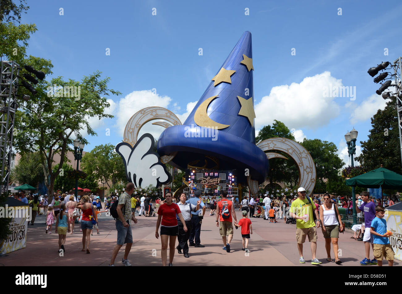 Mickeys Magic Hat at Disney's  Hollywood Studios  Walt Disney World Orlando Florida Stock Photo