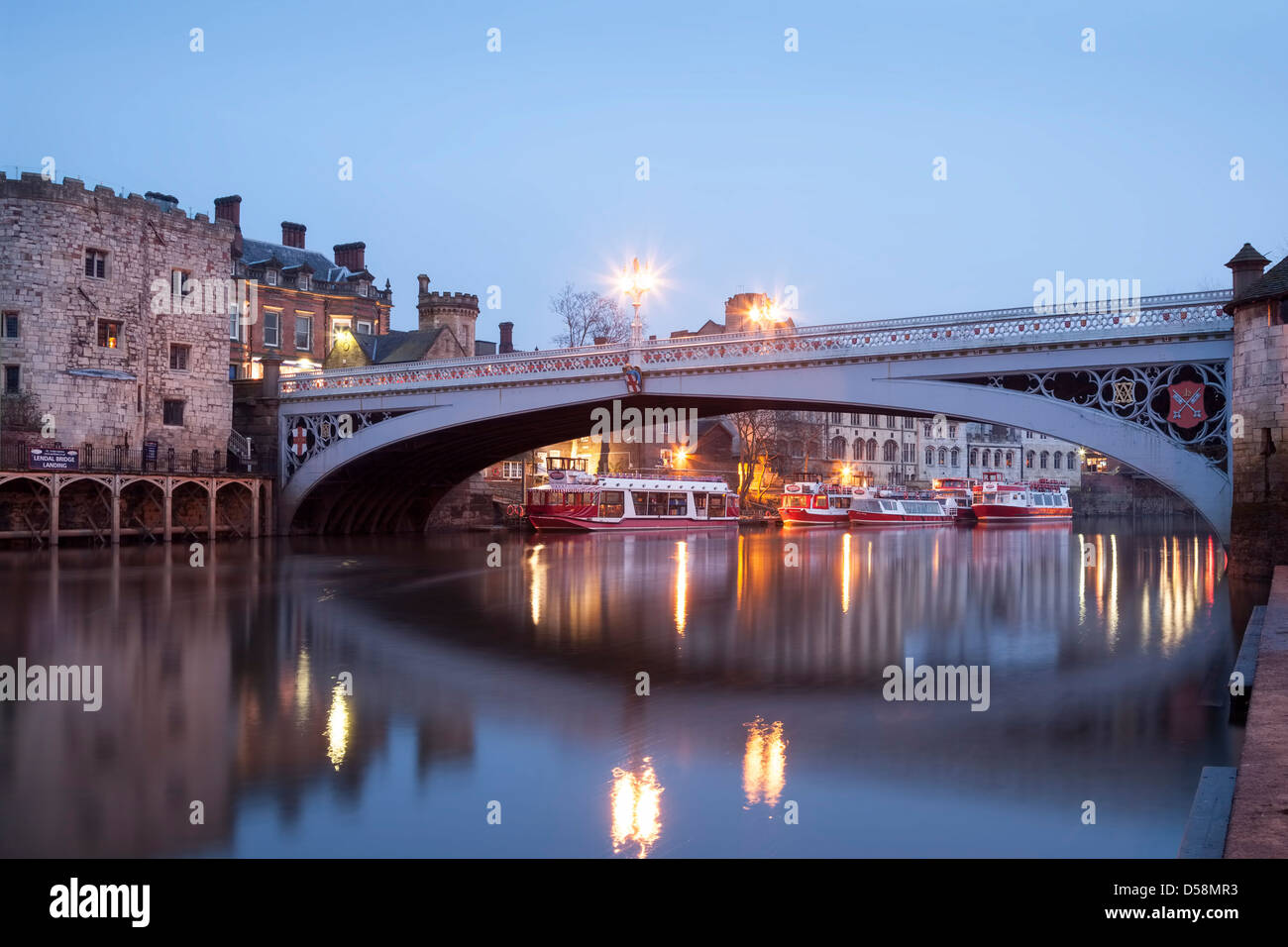 Lendal Bridge over the river Ouse in York, North Yorkshire. Stock Photo