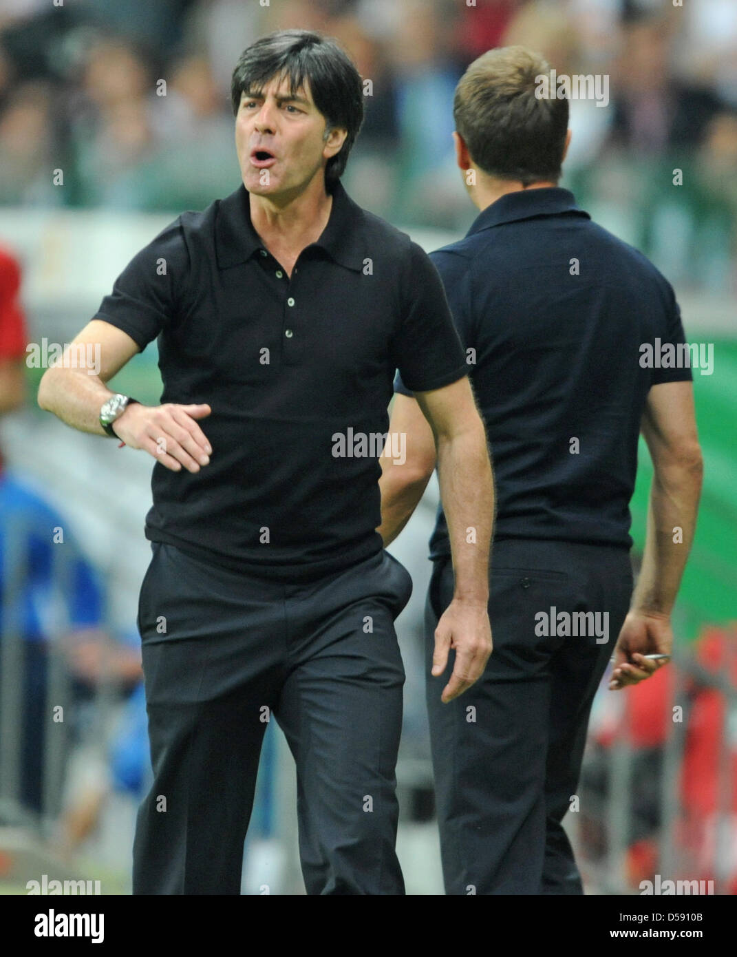 Germany's head coach Joachim Loew (L) and assistant coach Hans-Dieter Stock  Photo - Alamy
