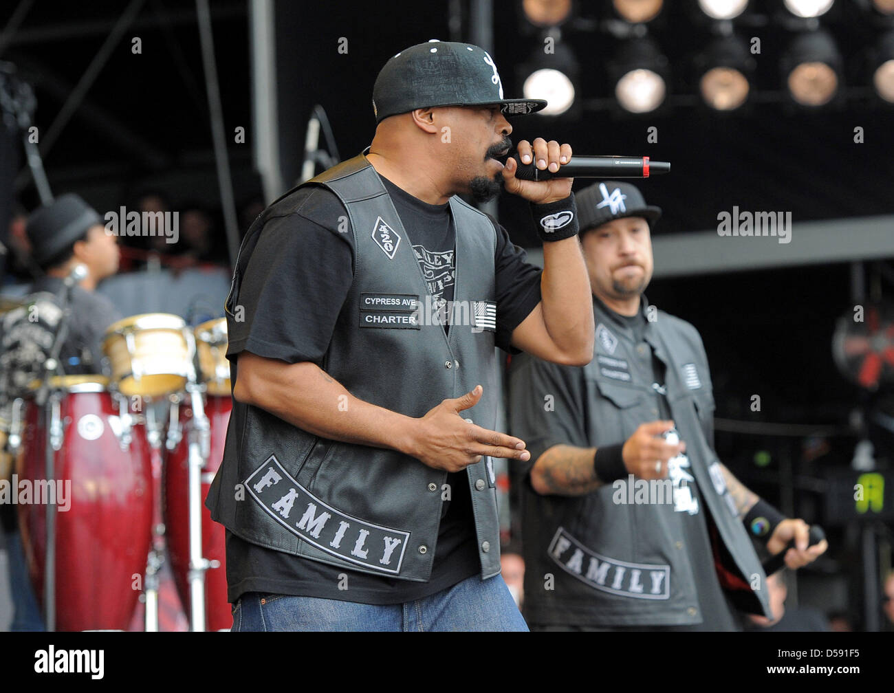 US hiphop crew Cypress Hill with B-Real (L) and Sen Dog (R) performs at Rock  am Ring festival at Nurburgring in Nuerburg, Germany, 06 June 2010. The  four-day festival sold out with