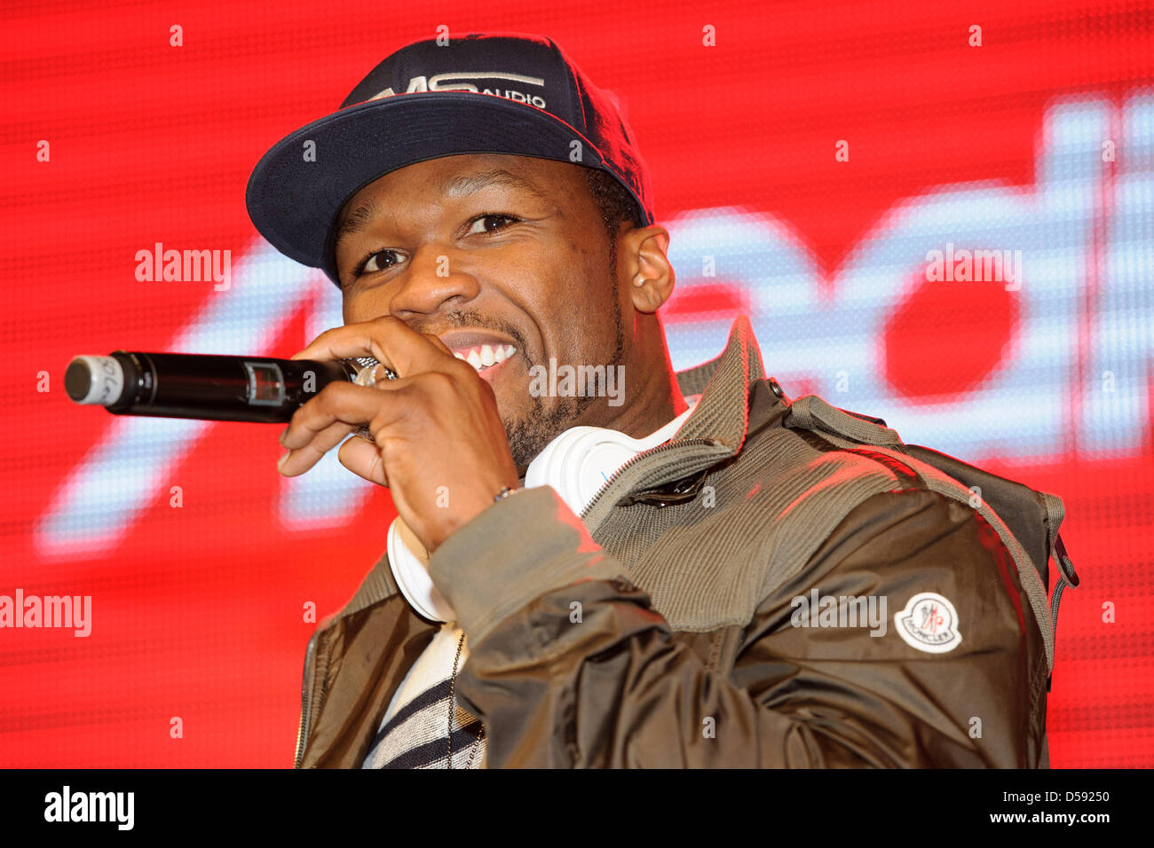 Berlin, Germany. 26th March 2013. US rapper Curtis James Jackson III aka '50 Cent' comes in Berlin to an autograph session.Credit: dpa picture alliance / Alamy Live News Stock Photo