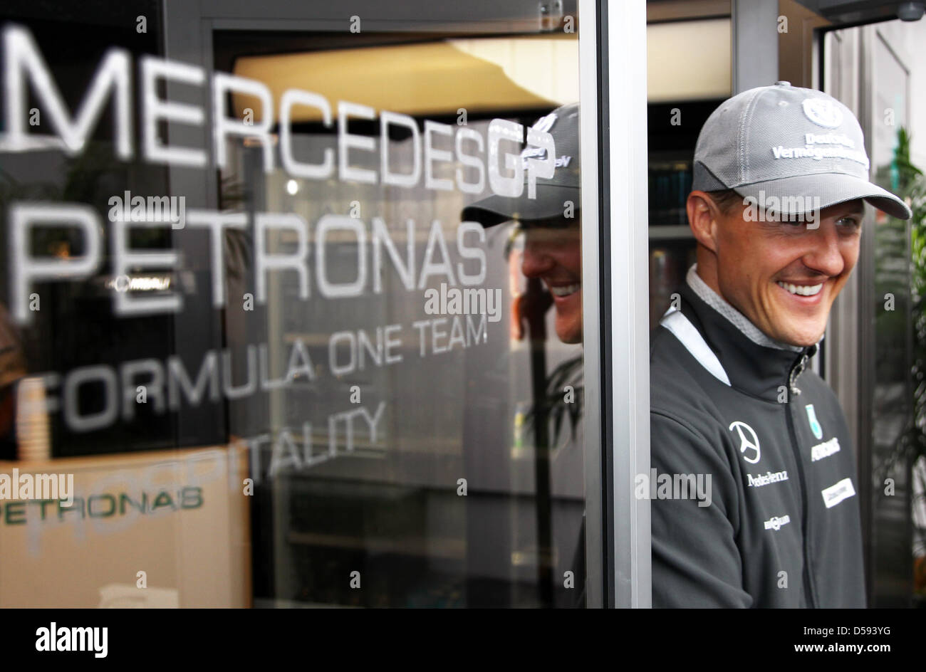Rekordweltmeister Michael Schumacher von Mercedes GP kommt am