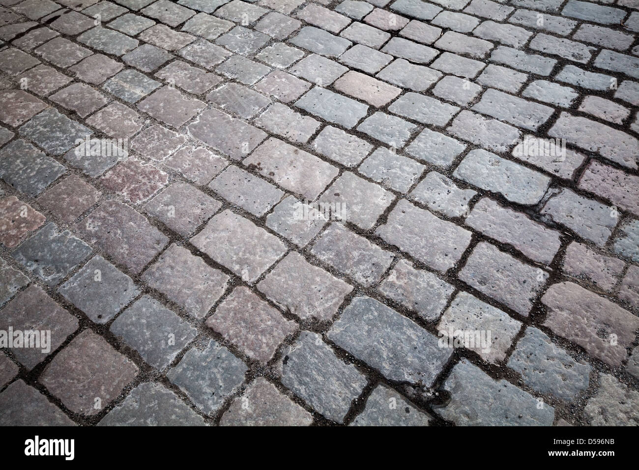 Background texture of old granite cobblestone road Stock Photo - Alamy