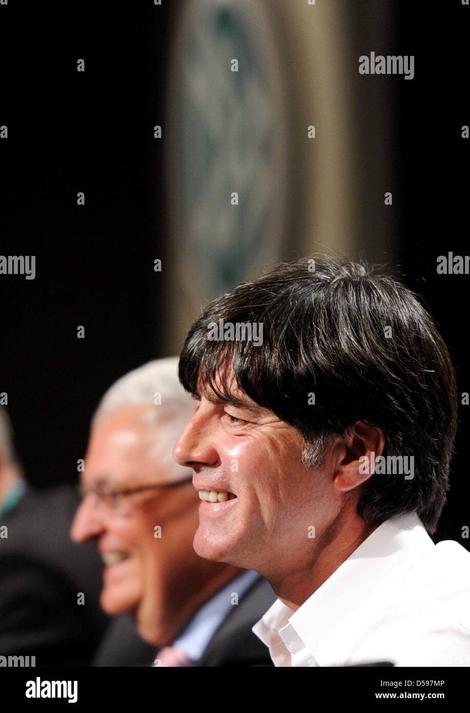 The Coach Of The German Soccer Team Joachim Loew R Smiles During Stock Photo Alamy