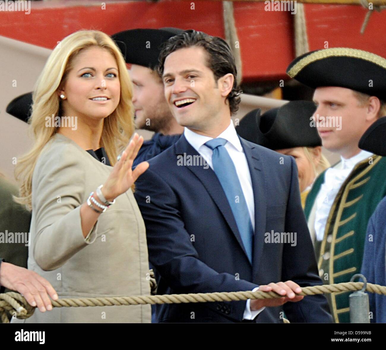 Princess Madeleine of Sweden L and Prince Carl Philip of Sweden