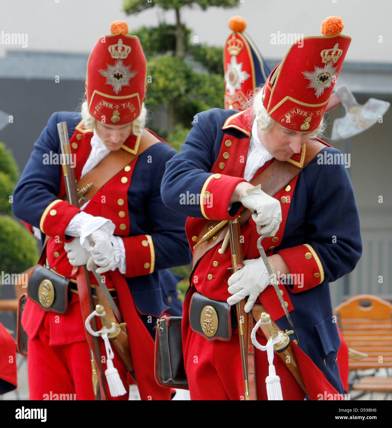 The socalled Potsdam Giants enact a practive in Potsdam, Germany, 19 June 2010. The club re