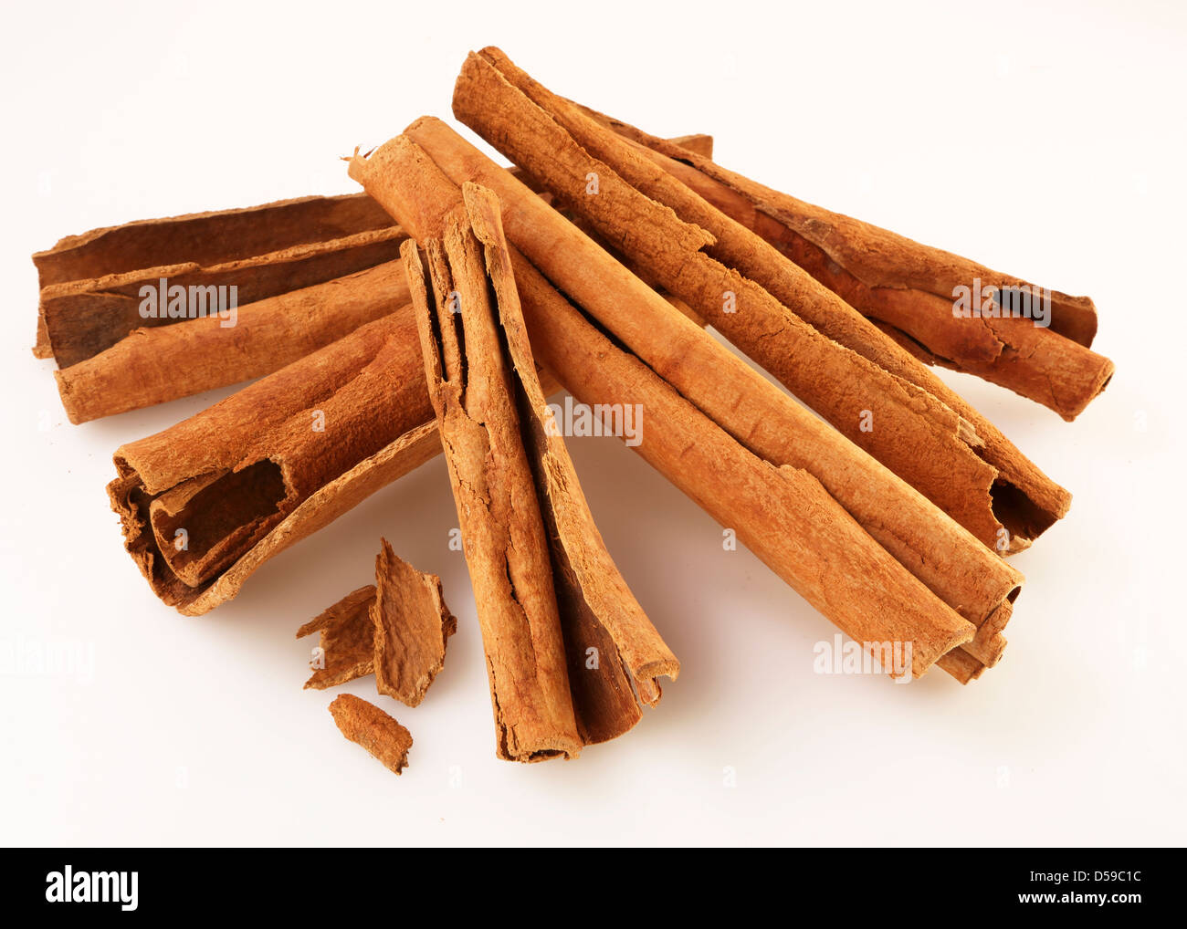 STICKS OF CINNAMON BARK Stock Photo