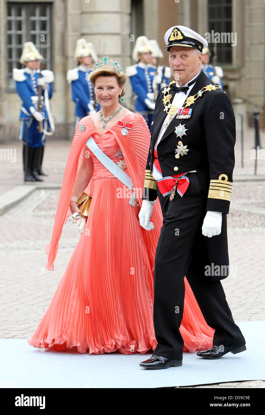 King Harald V Of Norway And Queen Sonja Of Norway Arrive For The