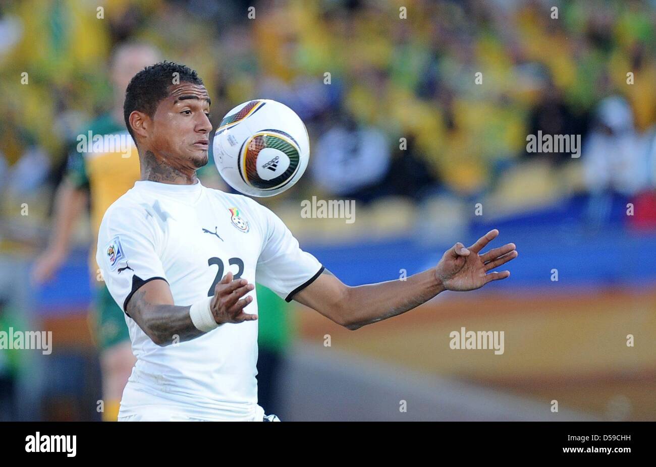 Ghana's Kevin-Prince Boateng during the 2010 FIFA World Cup group D match between Ghana and Australia at the Royal Bafokeng Stadium in Rustenburg, South Africa 19 June 2010. Photo: Achim Scheidemann - Please refer to http://dpaq.de/FIFA-WM2010-TC Stock Photo