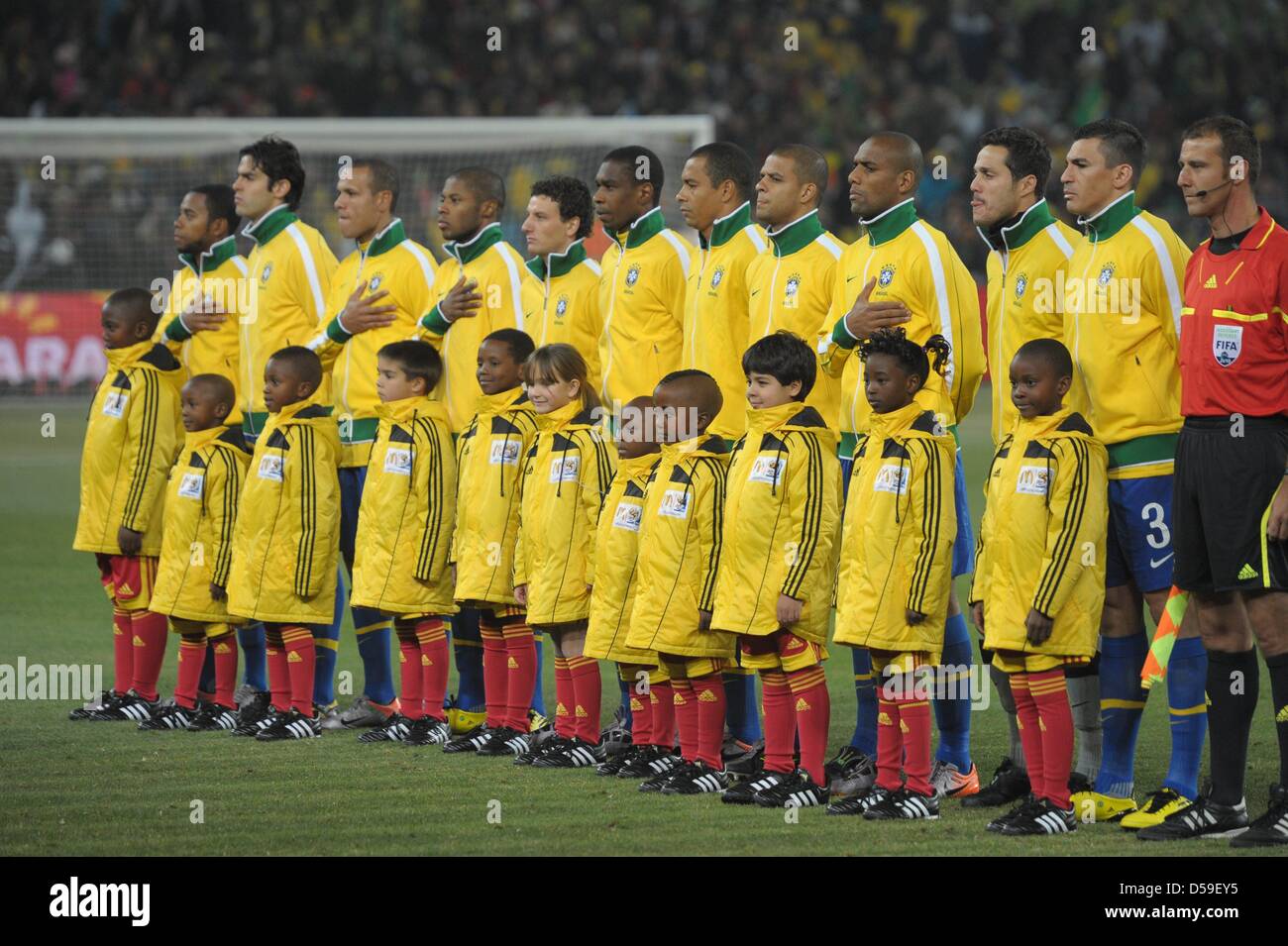 Brazilian Players During The National Anthem Prior The Fifa World Cup Stock Photo Alamy Brazilian Players During The National Anthem Prior The Fifa World Cup Stock Photo Alamy