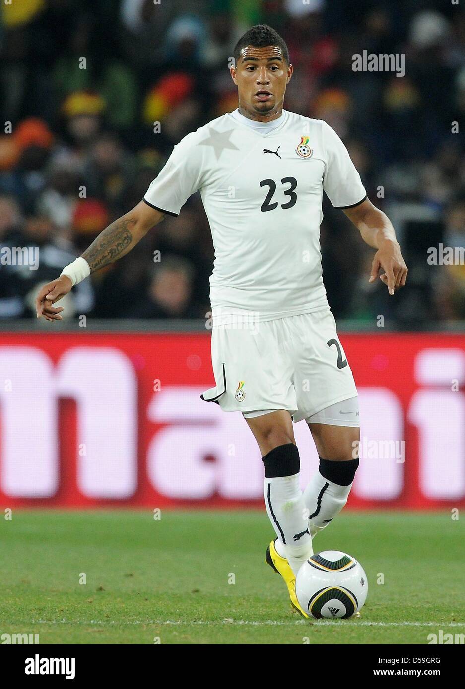 Ghana's Kevin-Prince Boateng during the 2010 FIFA World Cup group D match between Ghana and Germany at Soccer City, Johannesburg, South Africa 23 June 2010. Photo: Marcus Brandt dpa - Please refer to http://dpaq.de/FIFA-WM2010-TC Stock Photo