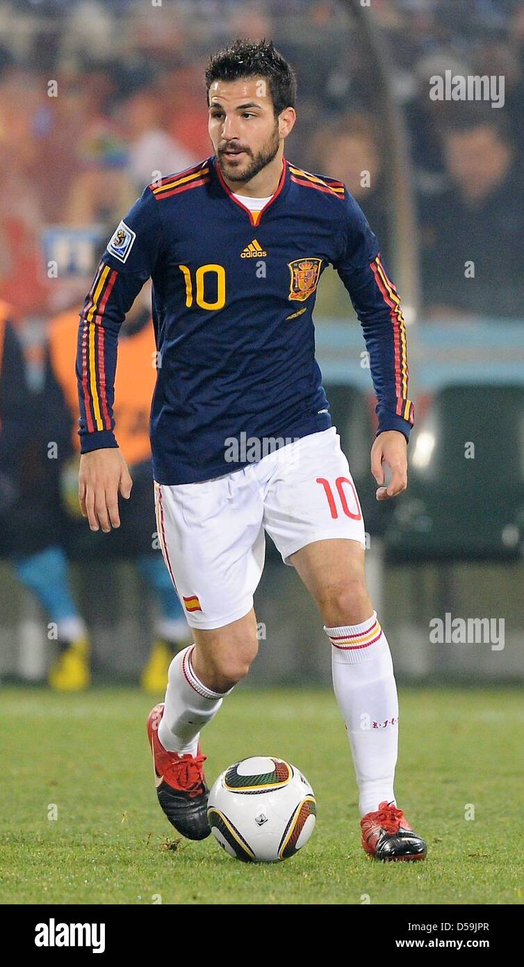 Spain's Cesc Fabregas during the 2010 FIFA World Cup group H match