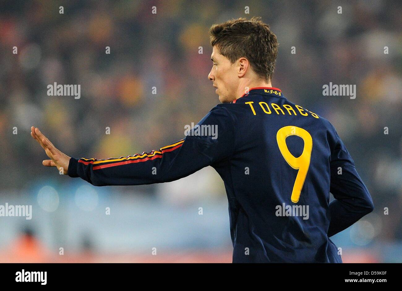 Spain's Fernando Torres during the 2010 FIFA World Cup group H