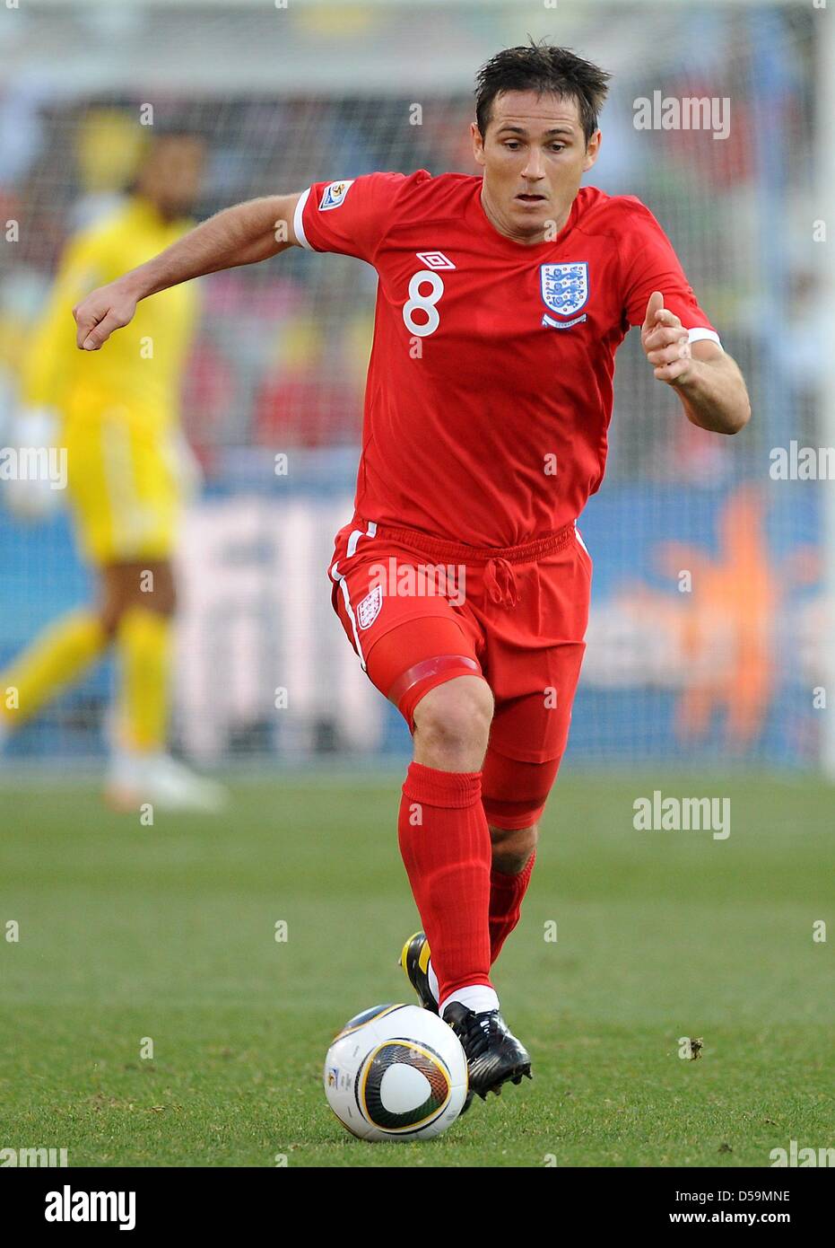 England's Frank Lampard during the 2010 FIFA World Cup Round of Sixteen  match between Germany and England at the Free State Stadium in  Bloemfontein, South Africa 27 June 2010. Photo: Marcus Brandt