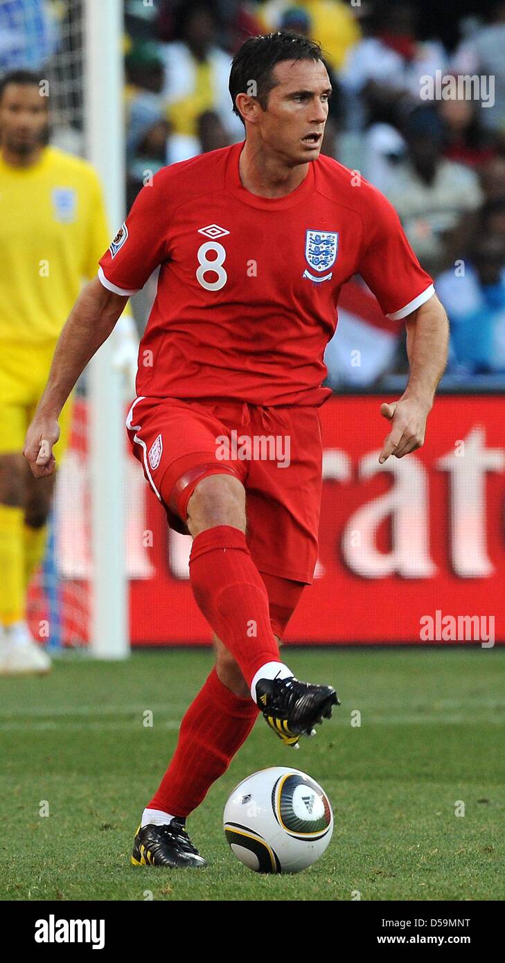 England's Frank Lampard during the 2010 FIFA World Cup Round of