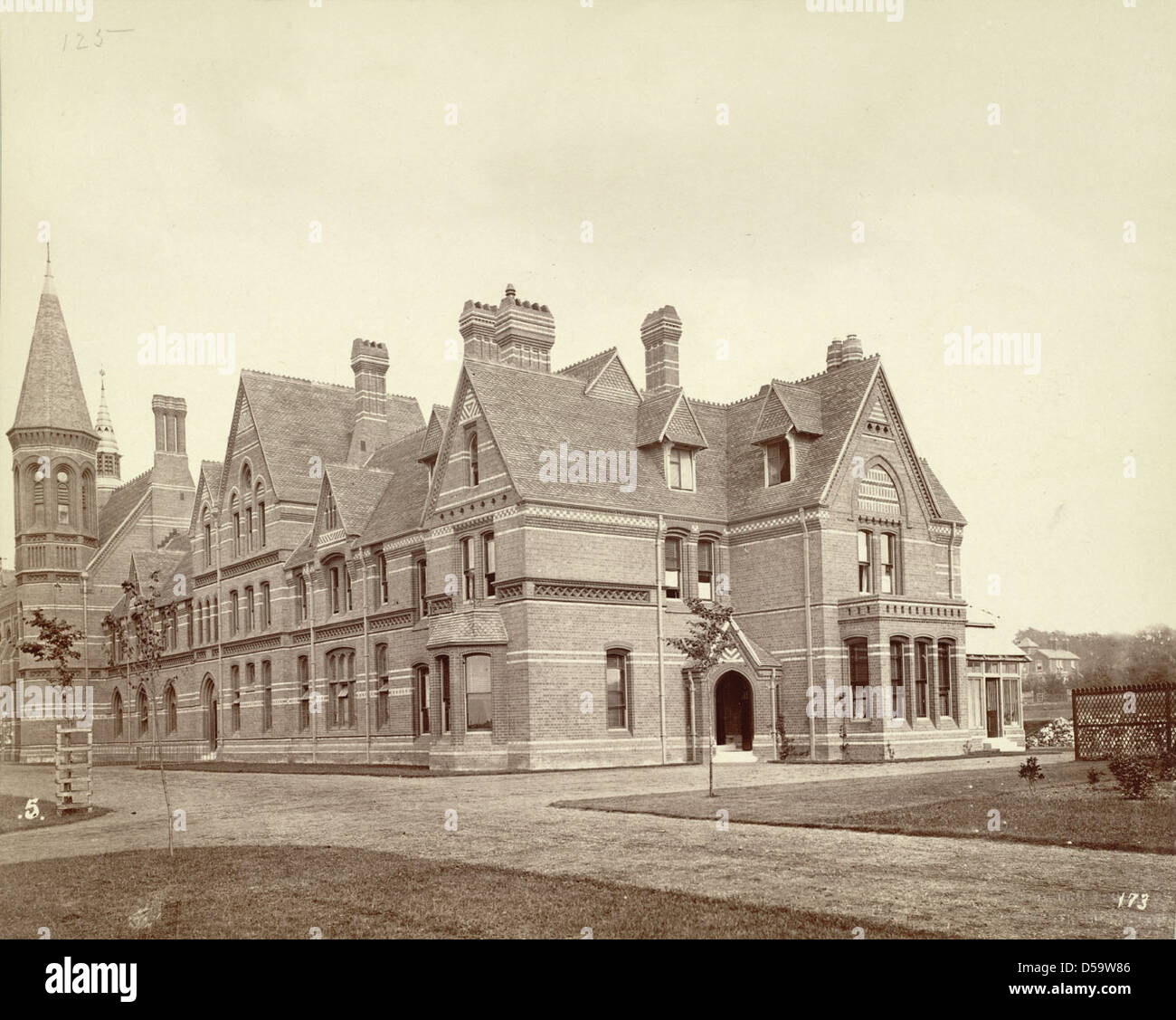 Reading. Grammar School and Master's House Stock Photo