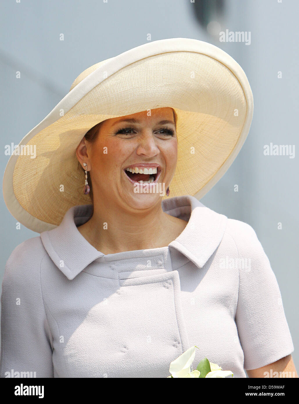 Princess Maxima of the Netherlands baptises cruise ship MS Nieuw