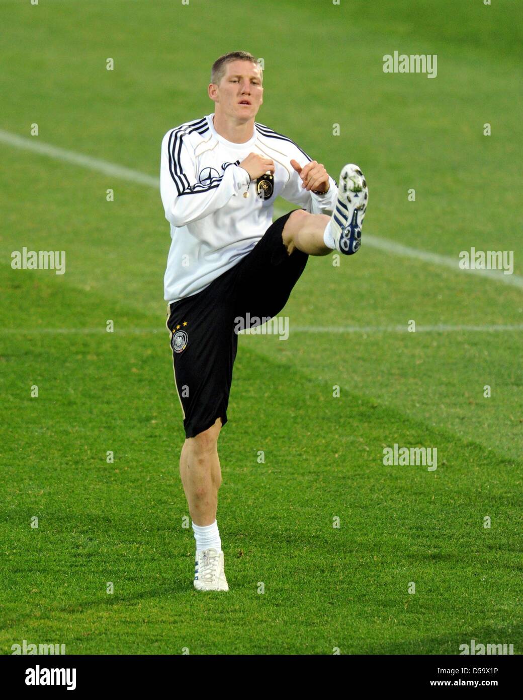 German player Bastian Schweinsteiger during a training session of the