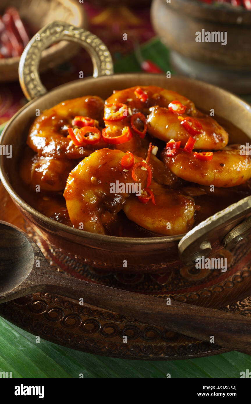 Prawn sambal Sambal udang Malaysian seafood dish Stock Photo - Alamy