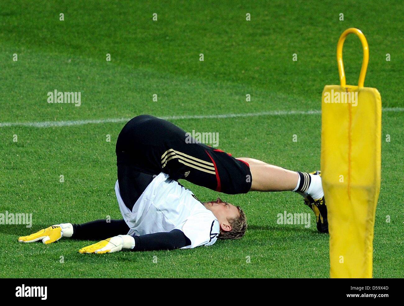 German goalkeeper manuel neuer stretches hi-res stock photography and ...