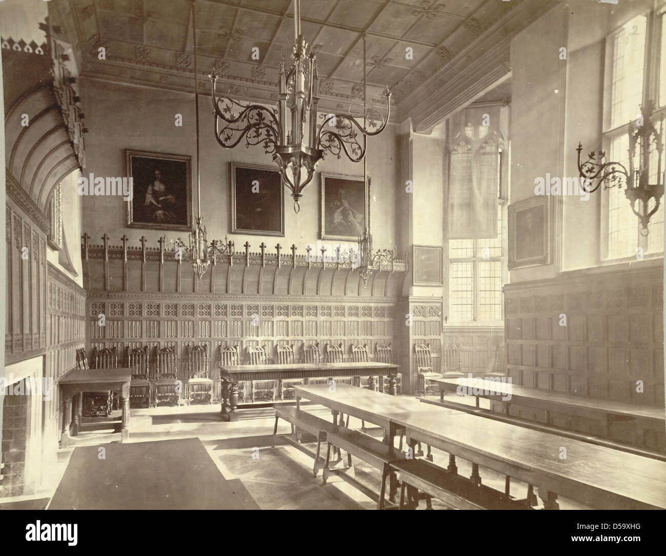 Cambridge university library interior hi-res stock photography and ...
