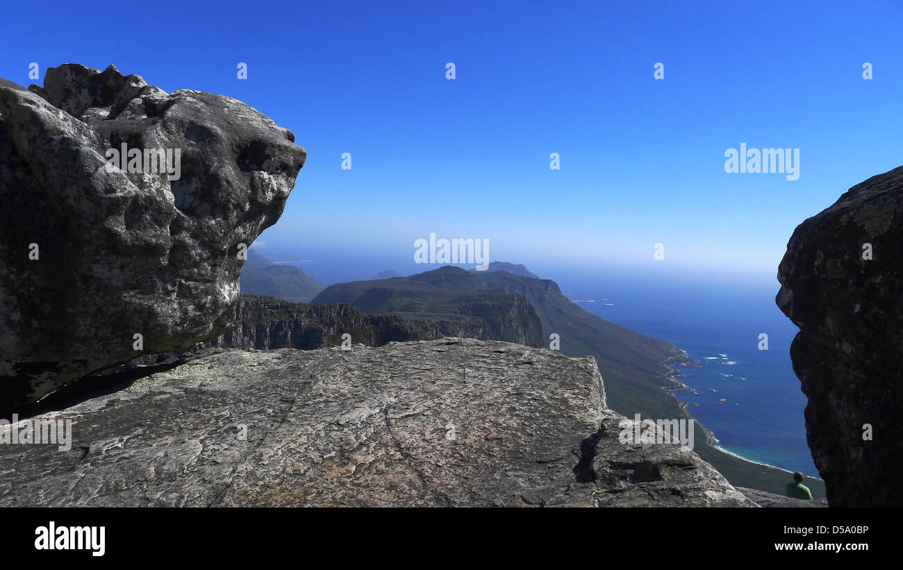 view from table mountain, south africa Stock Photo