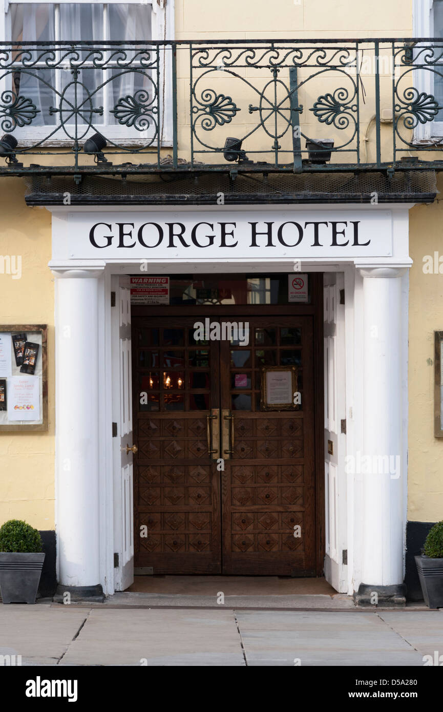 The George Hotel Colchester UK Stock Photo