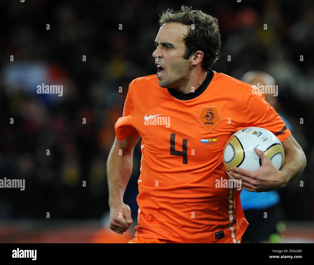 Mathijsen Dutch Joris Mathijsen seems angry during the 2010 FIFA World Cup final ...