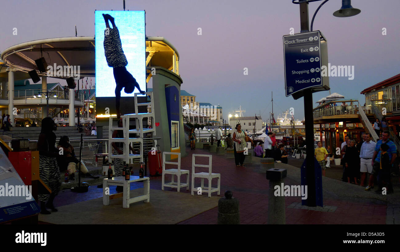 nightlife at victoria wharf, cape town, south africa Stock Photo Alamy
