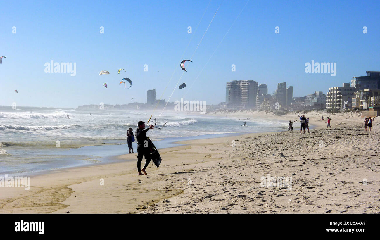 surfer at a beach, cape town, south africa Stock Photo Alamy