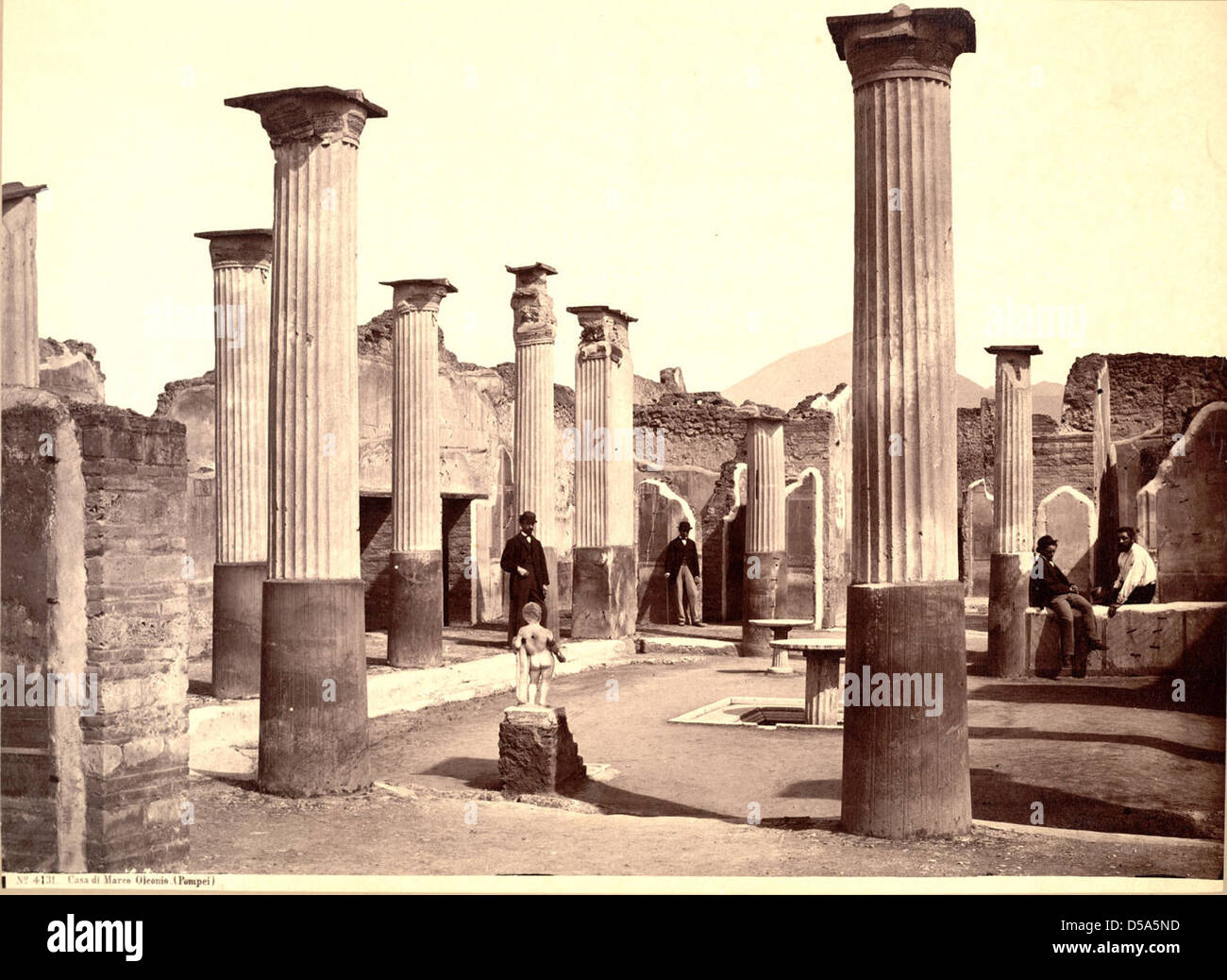 Casa di Marco Olconio, Pompei (House of Olconius, Pompeii) Stock Photo