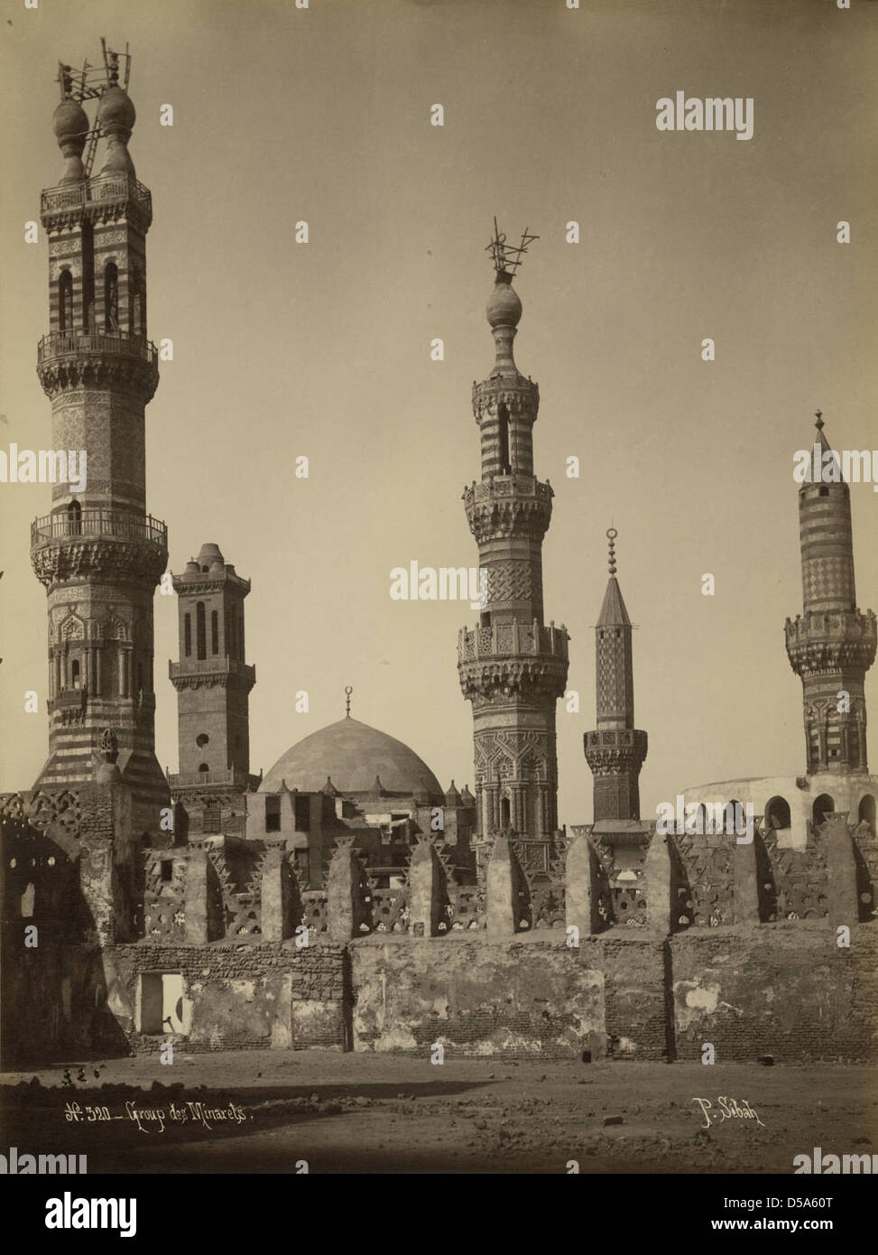 Egypt. Group of Minarets Stock Photo